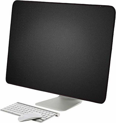 Picture of TXEsign PU Leather Protective Screen Dust Cover Sleeve with Rear Pocket Compatible with IMAC 27 inch Slim A1862/ A1312/ A1419 (27", Black)
