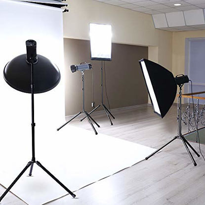 Picture of K&F Concept 2 Packs 79 inch/6.59 ft Aluminium Photo Studio Tripod Light Stands for Video HTC Vive VR, Portrait, Product Photography, Relfectors, Softboxes, Umbrellas, Backgrounds
