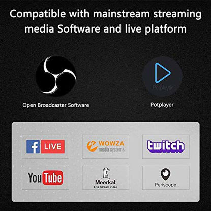 Picture of PDAPTMAG Video Capture Card, 4K HDMI to USB Capture Card Full HD 1080P 30fps, Record via DSLR, Camcorder, Action Cam for Live Streaming/Nintendo Switch/PS4/Xbox One/PC