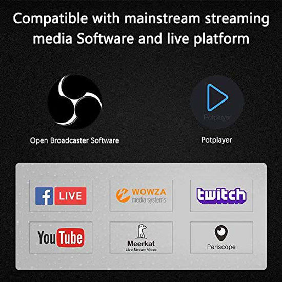 Picture of PDAPTMAG Video Capture Card, 4K HDMI to USB Capture Card Full HD 1080P 30fps, Record via DSLR, Camcorder, Action Cam for Live Streaming/Nintendo Switch/PS4/Xbox One/PC
