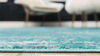 Picture of Unique Loom Sofia Collection Traditional Vintage Square Rug, 8', Turquoise/Ivory