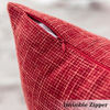 Picture of Kevin Textile Decorative Throw Pillow Covers 2 Pack for Couch Sofa or Bed, Star Faux Linen Couch Cushion Case, Burnt Brick 26" x 26"