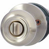 Picture of Amazon Basics Exterior Door Knob With Lock, Coastal, Satin Nickel