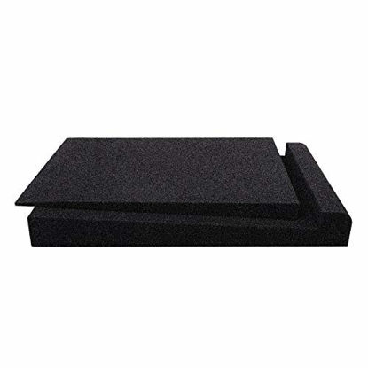 Picture of Studio Monitor Isolation Pads, Suitable for 5" inch Speakers, High-Density Acoustic Foam for Significant Sound Improvement, Prevent Vibrations and Fits most Stands - 2 Pads