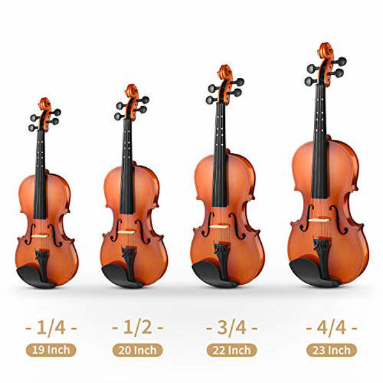  Eastar Violin 4/4 Full Size for Adults, Violin Set for  Beginners with Hard Case, Rosin, Shoulder Rest, Bow, and Extra Strings  (Imprinted Finger Guide on Fingerboard), EVA-2 : Musical Instruments