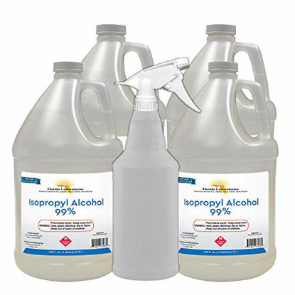 Picture of Isopropyl Alcohol Grade 99% Anhydrous - 4 Gallon - Empty Bottle Sprayer Included
