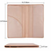 Picture of Car Registration and Insurance Holder, Magnetic Shut Vehicle Glove Box Organizer Men Women Wallet Accessories Case for Cards, Essential Document, Driver License by Cacturism, Rose Gold