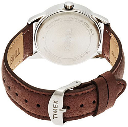 Picture of Timex Men's Quartz Watch with Leather Strap, Brown, 20 (Model: TW2P75900)