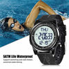 Picture of Beeasy Mens Digital Watch Waterproof with Alarm Stopwatch Countdown Timer Dual Time, 12/24 Hours Thin Digital Wrist Watches for Men
