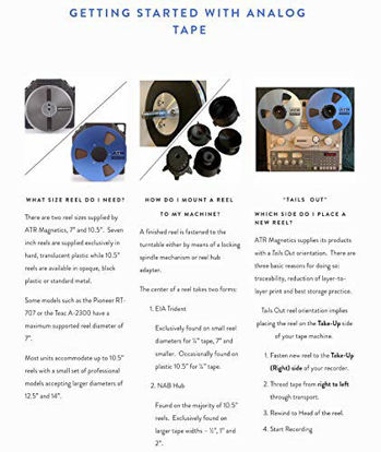 Picture of Premium Analog Recording Tape by ATR Magnetics | 1/2 Master Tape - Modern Classic Sound | Nab Hub | 2500 of Analog Tape