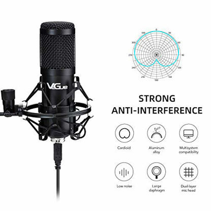GetUSCart- TONOR Gaming USB Microphone for PC, RGB Condenser