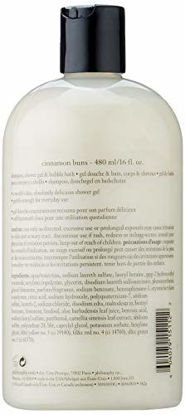 Picture of philosophy cinnamon bun shampoo, shower gel & bubble bath, 16 oz
