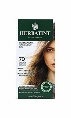 Picture of Herbatint Permanent Haircolor Gel, 7D Golden Blonde, 4.56 Ounce