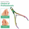 Picture of Premium Cuticle Trimmers Stainless Steel Nipper - Sharp Blades with Double Spring - and Salon (Multicolor)