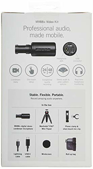 Picture of Shure MV88+ Video Kit with Digital Stereo Condenser Microphone for Apple and Android