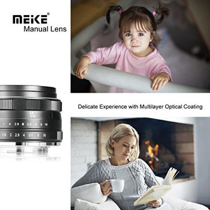 Picture of Meike 25mm F1.8 Large Aperture Wide Angle Lens Manual Focus Lens fit Fujifilm X Mount Mirrorless Cameras X-Pro2 X-E3 X-T1 X-T2 X-T3 X-T4 X-T10 X-T20 X-A2 X-E2 X-T100 X-T200 X-E1 X-M1 X-A1 XPro1 X-S10