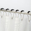 Picture of Amazer Shower Curtain Hooks Rings, Stainless Steel Shower Curtain Rings and Hooks-Set of 12, Black