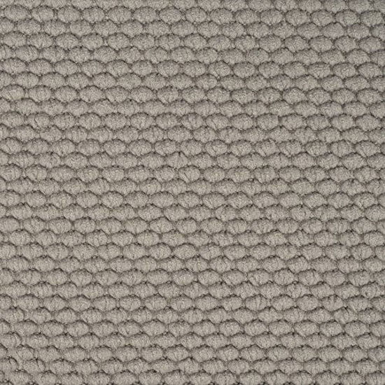 Picture of Sweet Home Collection Memory Foam Chair Cushion Honeycomb Pattern Solid Color Slip Non Skid Rubber Back Ultimate Comfort and Softness Rounded Square 16" x 16" Seat Cover, 2 Pack, Silver