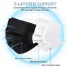 Picture of 100 Pcs Disposable Face Masks, 3 Ply Face Masks Black Disposable Mask