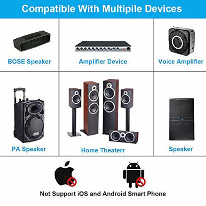 Picture of 1Mii Long Range Wireless Microphone, Wireless Headset Mic System,160ft Range, 2.4G Wireless Microphone 2 in 1Fitness Microphone Headset for Speakers, Voice Amplifier, PA Speakers