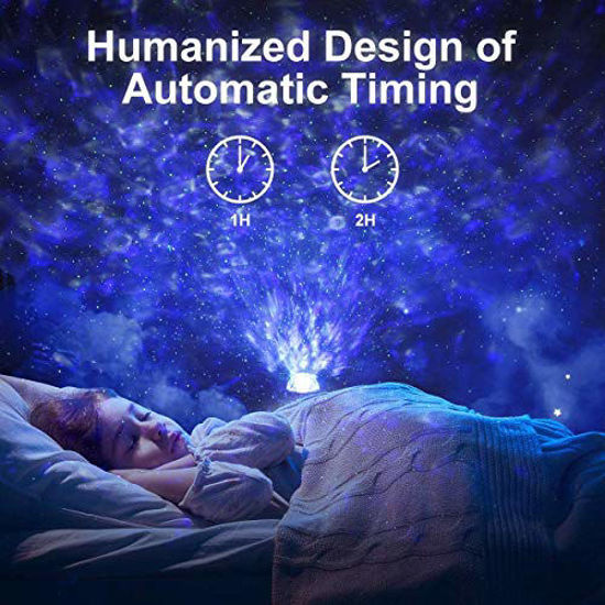 Galaxy Projector Star Projector Skylight Night Light for Bedroom Sky Lite Projector with Music Speaker and Remote Control 3 in 1 Star Projector Work