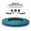 Picture of NEIKO 11120A Zirconia Flap Disc | 4.5" x 7/8-Inch | 80 Grit Bevel Type Fiber Glass Wheel Bevel Type #29 Grinder |10 Pack