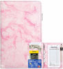 Picture of Server Books for Waitress - Marble Texture Leather Waiter Book Server Wallet with Zipper Pocket, Cute Waitress Book&Waitstaff Organizer with Money Pocket Fit Server Apron(Pink)