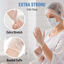 Picture of Powder Free Disposable Gloves X Large -100 Pack -Clear Vinyl Medical Exam Gloves
