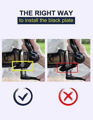 Picture of LIBERRWAY Hitch Tightener for 1.25" and 2" Hitches 304 Stainless Steel Hitch Tightener Anti-Rattle Stabilizer Rust-Free Heavy Duty Lock Down Easy Installation Quiet