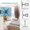 Picture of Full Motion TV Wall Mount Bracket Articulating Arms Swivels Tilts Extension Rotation for Most 13-55 Inch LED LCD Flat Curved Screen TVs, Max VESA 400x400mm up to 66lbs by Pipishell