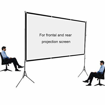 Picture of Outdoor Indoor Projector Screen Stand Tripod for Portable Foldable Projection Screen(Compatible 80-120inch Foldable Screens)
