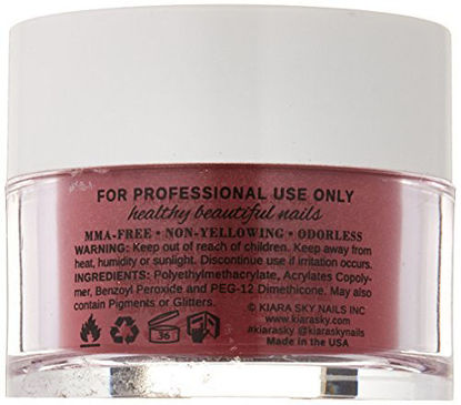 Picture of Kiara Sky Dip Powder, Frosted Pomegranate, 1 Ounce