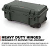 Picture of Nanuk 935 Waterproof Carry-On Hard Case with Lid Organizer and Padded Divider w/ Wheels - Olive