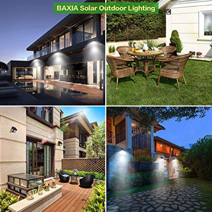 Picture of BAXIA TECHNOLOGY BX-SL-101 Solar Lights Outdoor 28 LED Wireless Waterproof Security Solar Motion Sensor Lights, (400LM,4 Packs)