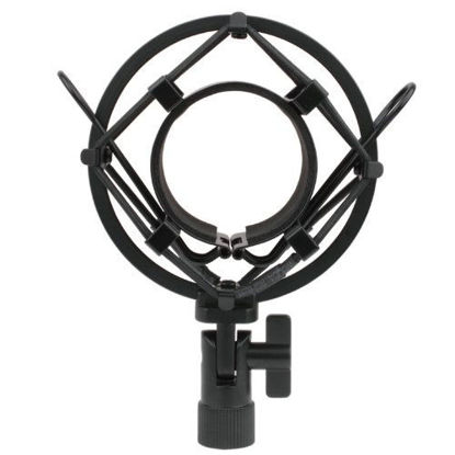 Picture of Weymic Black Universal Microphone Shock Mount for Large Diameter Condenser Microphone,Metal Construction