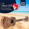 Picture of Hola! Music HM-124TT+ Laser Engraved Mahogany Concert Ukulele Bundle with Aquila Strings, Padded Gig Bag, Strap and Picks - Tribal Tattoo
