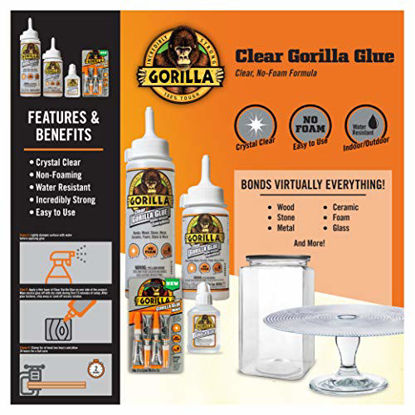 Picture of Gorilla Clear Glue, 1.75 ounce Bottle, Clear (Pack of 1) - 4500104