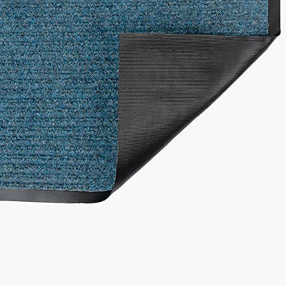 Picture of Notrax - 109S0048BU NoTrax Floor Matting 109 Brush Step Entrance Mat, for Home or Office, 4' X 8' Slate Blue