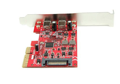Picture of Ableconn PU31-2C-2 USB 3.1 Gen 2 (10 Gbps) 2-Port Type-C PCI Express (PCIe) x4 Host Adapter Card (ASMedia ASM3142 Chipset)