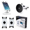 Picture of AboveTEK Retail Kiosk iPad Stand, 360° Rotating Commercial Tablet Stand, 6-13.5" Ipad Mini Pro-Business Tablet Holder, Swivel Design for Store POS Office Showcase Reception Kitchen Desktop (White)