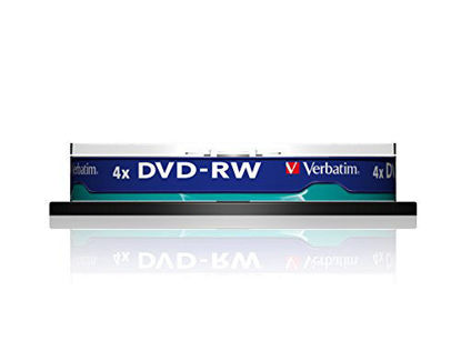 Picture of Verbatim DVD-RW 4.7Gb 4x Spindle 10 No 43552 verbatim dvdrw 4.7 gb dvd
