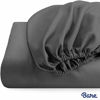 Picture of Bare Home Fitted Bottom Sheet Full - Premium 1800 Ultra-Soft Wrinkle Resistant Microfiber - Hypoallergenic - Deep Pocket (Full, Grey)