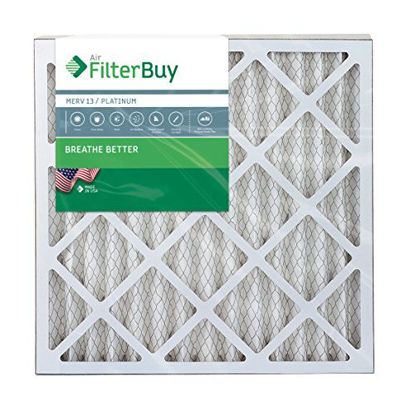 Picture of FilterBuy 22x24x2 MERV 13 Pleated AC Furnace Air Filter, (Pack of 4 Filters), 22x24x2 - Platinum