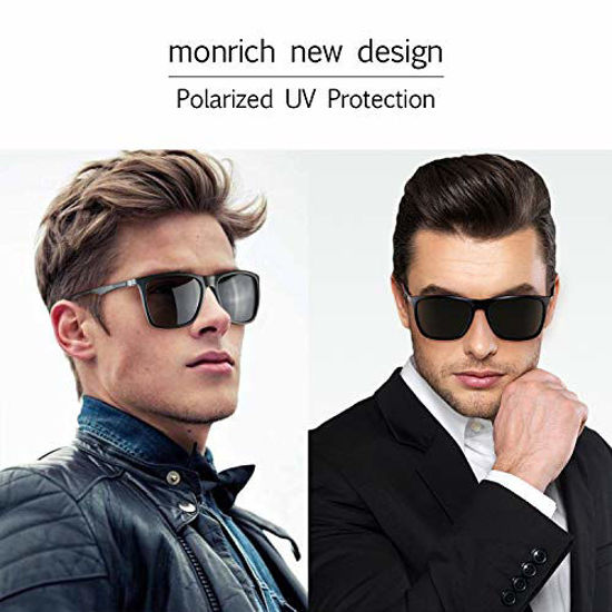 GetUSCart- Polarized Sunglasses for Men Aluminum Mens Sunglasses Driving  Rectangular Sun Glasses For Men/Women