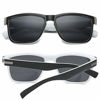Picture of DUBERY Vintage Polarized Sunglasses for Men Women Retro Square Sun Glasses D518, Black