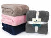 Picture of PAVILIA Plush Sherpa Throw Blanket for Couch Sofa | Fluffy Microfiber Fleece Throw | Soft, Fuzzy, Cozy, Shaggy, Lightweight | Solid Light Pink Blanket | 50 x 60 Inches