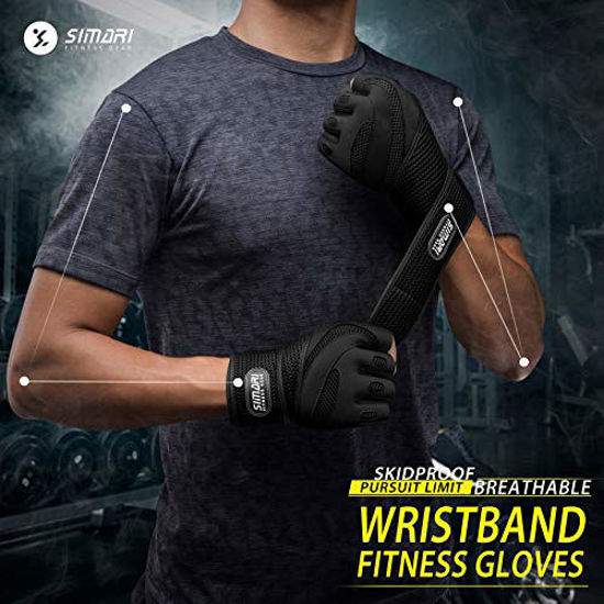 GetUSCart- SIMARI Workout Gloves Men Women Full Finger Weight