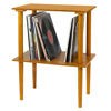 Picture of Victrola Wooden Stand for Wooden Music Centers with Record Holder Shelf, Oak