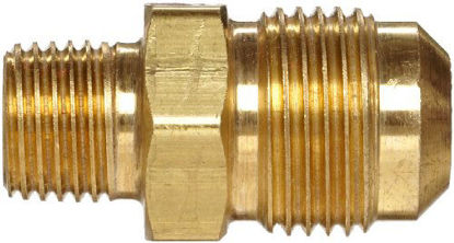Picture of Anderson Metals Brass Tube Fitting, Half-Union, 3/16" Flare x 1/8" Male Pipe