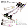 Picture of LinksTek PCIE Parallel Serial Ports Card Adapter-2 Ports Serial/RS-232/DB9/COM with 165C550 UART-1 Port Parallel/DB25/LPT-Support SPP/EPP/ECP-with Low Profile Bracket for Slim PCs(PCIE-SE2PA1)